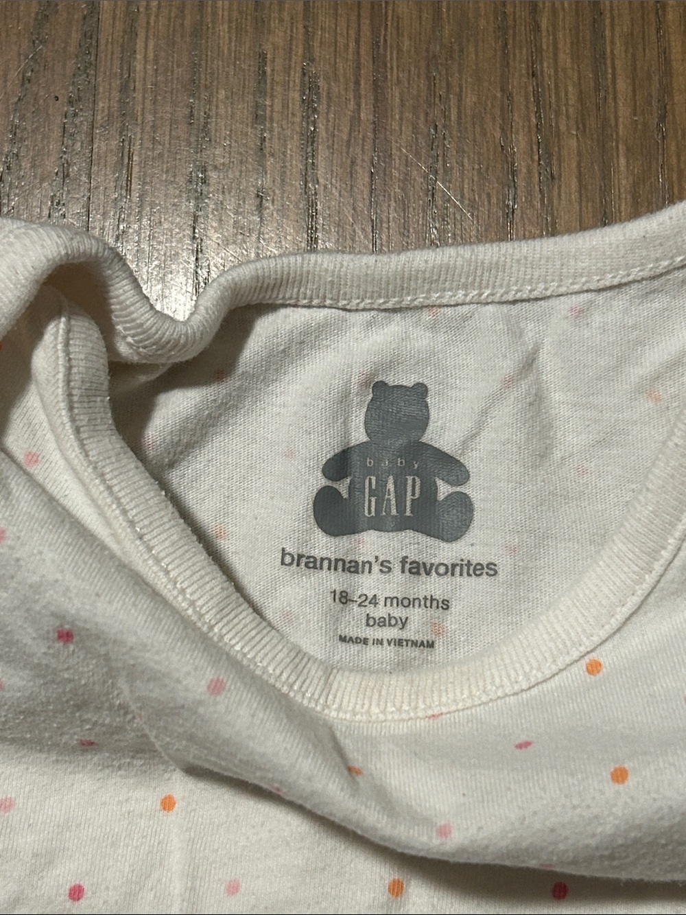 Old Navy & Gap Long Sleeve White and Red Baby Bodysuit Set - Picture 8 of 9